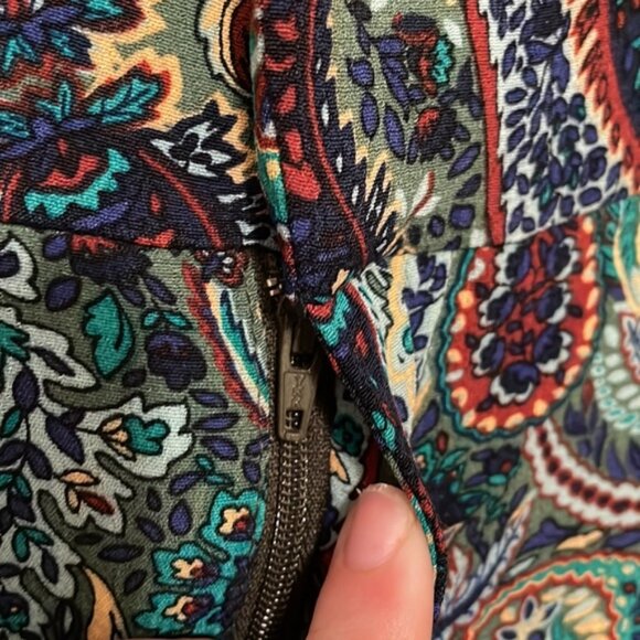 NWOT Zara Printed Flare Pants - Picture 6 of 10